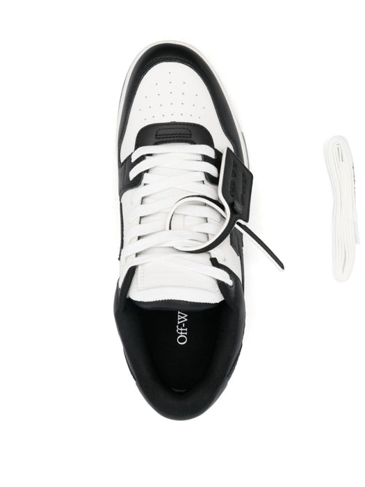 Out Of Office lace-up sneakers OMIA189C99LEA0070110 WHITE BLACK OFF-WHITE 