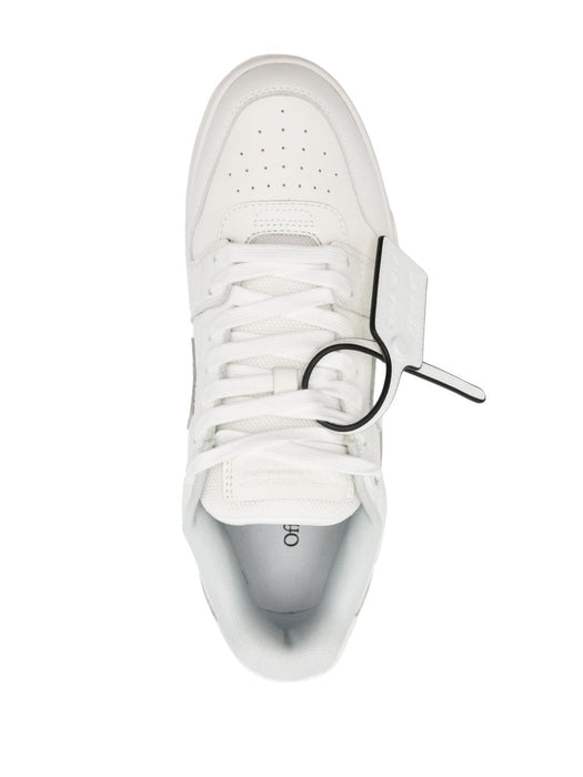 Out Of Office "For Walking" leather sneakers OMIA189C99LEA0120110 WHITE BLACK OFF-WHITE 