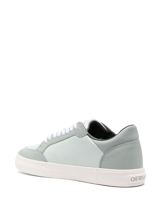 New Low Vulcanized sneakers OMIA293F24LEA0014903 LEA GREYISH GREEN OFF-WHITE 