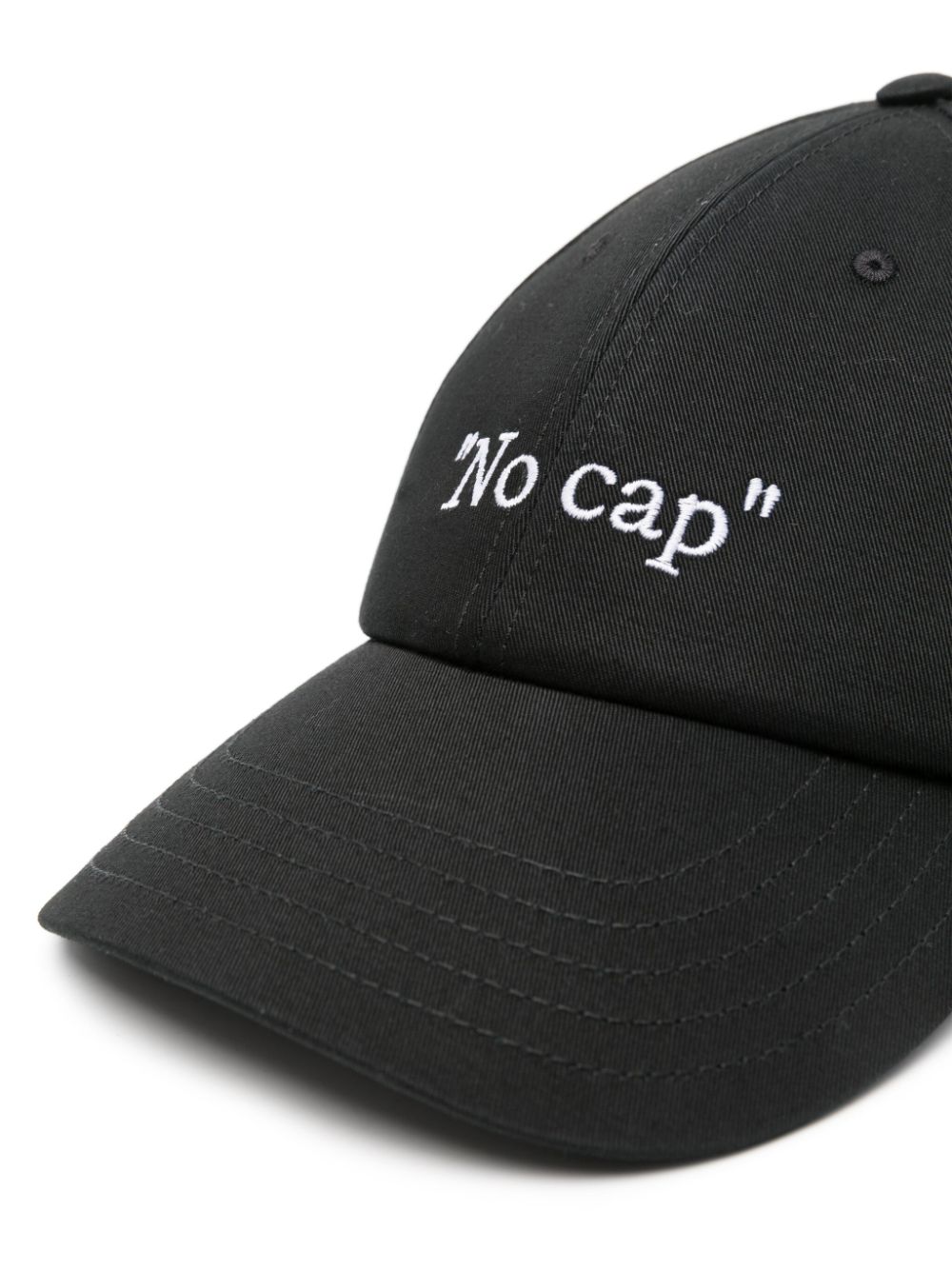 No Cap baseball cap OMLB069F24FAB00E1001 BLACK WHITE OFF-WHITE 