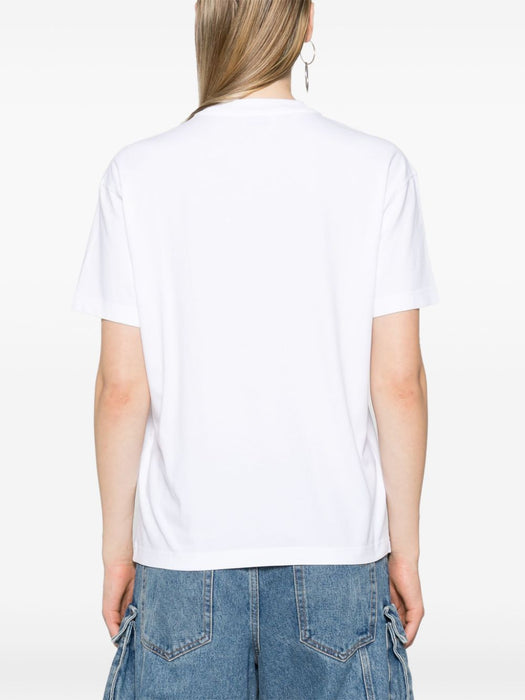 logo-print cotton T-shirt OWAA089F24JER0030184 WHITE MULTICOLOR OFF-WHITE 