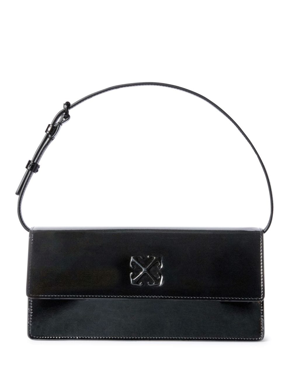 Jitney 1.0 shoulder bag OWNN172F24LEA0041010 BLACK OFF-WHITE 