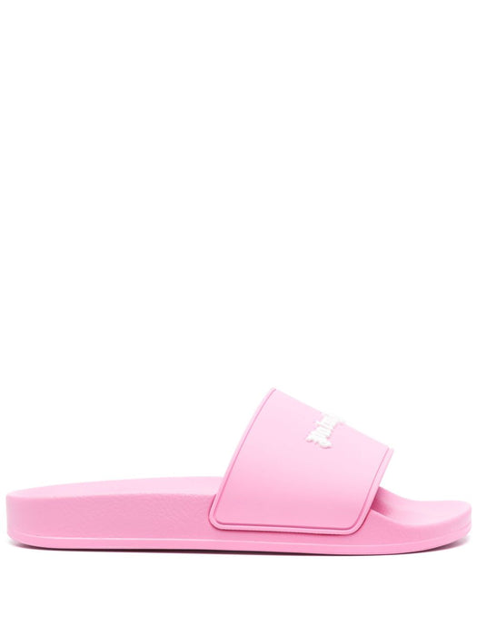 Classic Logo pool slides PWIC010F24MAT0016868 FUCHSIA FL PALM ANGELS 