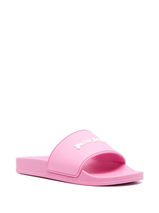 Classic Logo pool slides PWIC010F24MAT0016868 FUCHSIA FL PALM ANGELS 