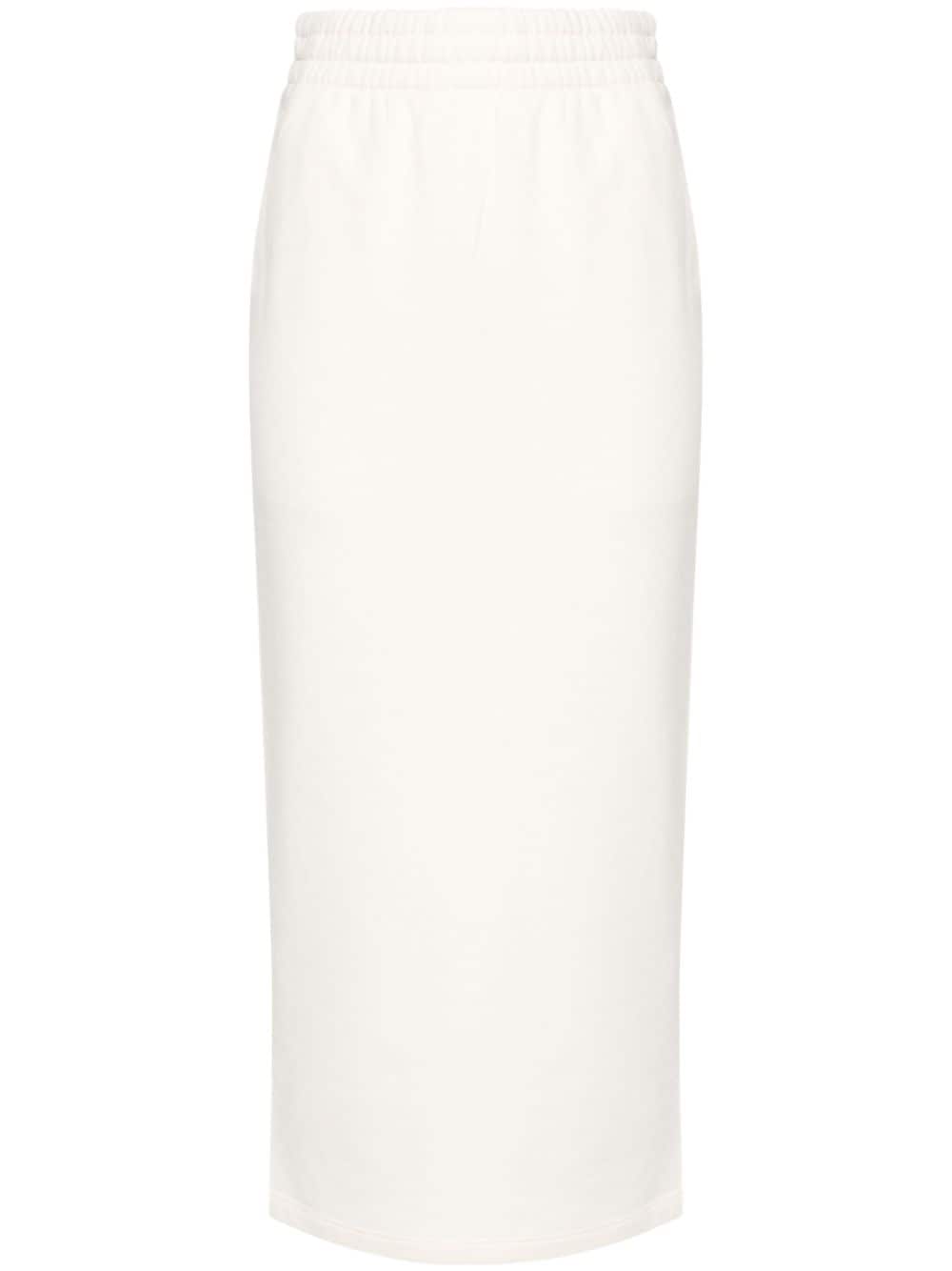 triangle-logo jersey midi skirt 131104 S OOO 15EZF0018 PRADA 