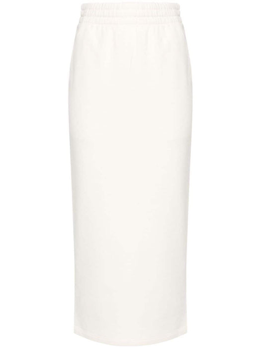 triangle-logo jersey midi skirt 131104 S OOO 15EZF0018 PRADA 