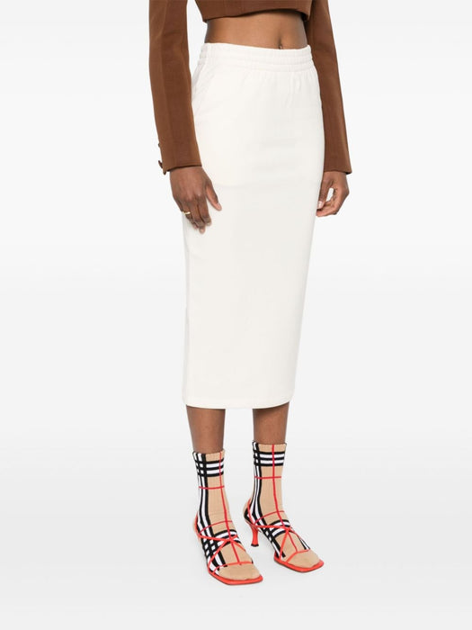 triangle-logo jersey midi skirt 131104 S OOO 15EZF0018 PRADA 