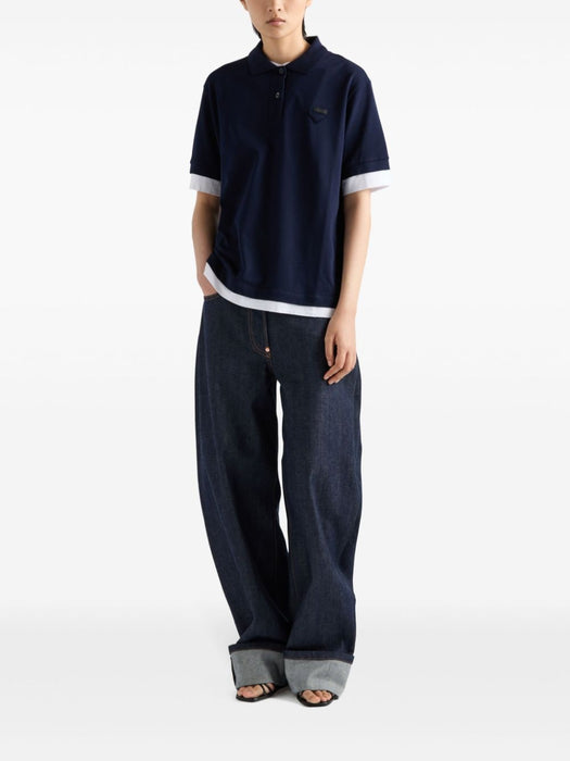 triangle logo polo shirt 39586 S OOO 144LF0124 PRADA 