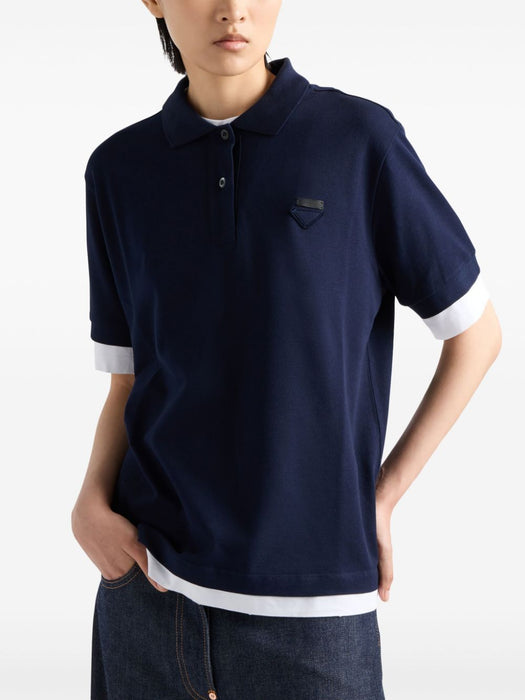 triangle logo polo shirt 39586 S OOO 144LF0124 PRADA 