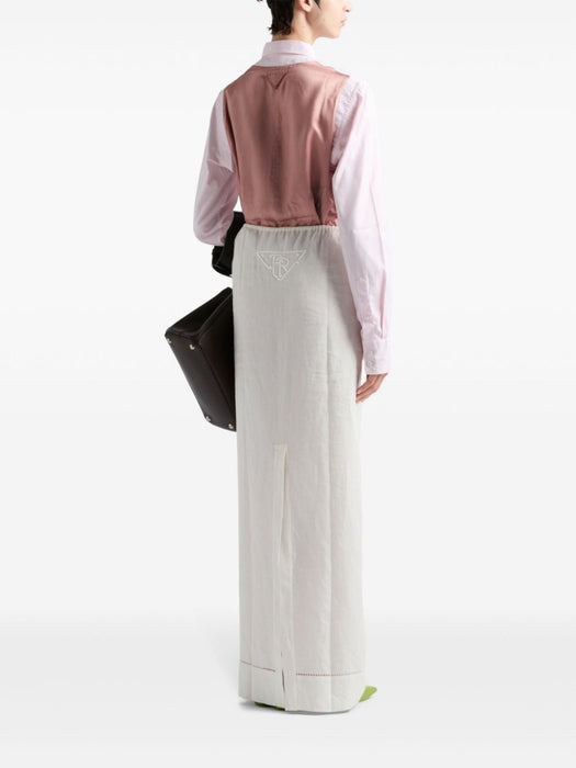 logo-embroidered skirt P135YR S OOO 15Y4F0304 PRADA 