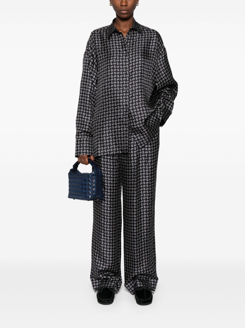 high-waist straight-leg trousers P238I S OOO 15GGF0008 PRADA 