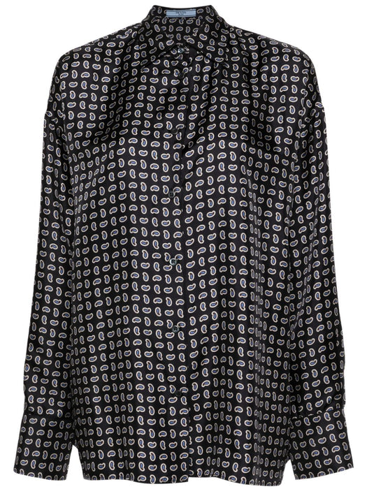 paisley-print silk shirt P415H S OOO 15GGF0008 PRADA 