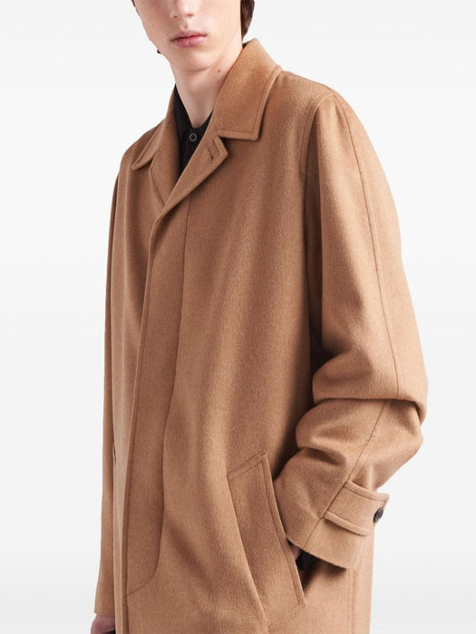 single-breasted midi coat SGC054 S 222 165F0040 PRADA 