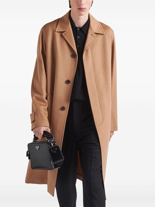 single-breasted midi coat SGC054 S 222 165F0040 PRADA 