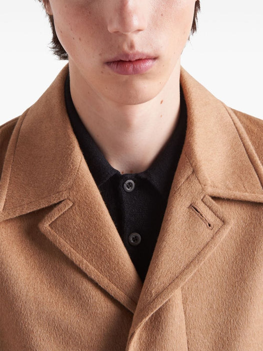 single-breasted midi coat SGC054 S 222 165F0040 PRADA 