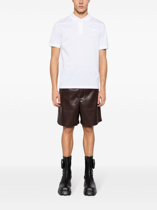 triangle-logo cotton polo shirt UJN444 S WEO XGSF0009 PRADA 