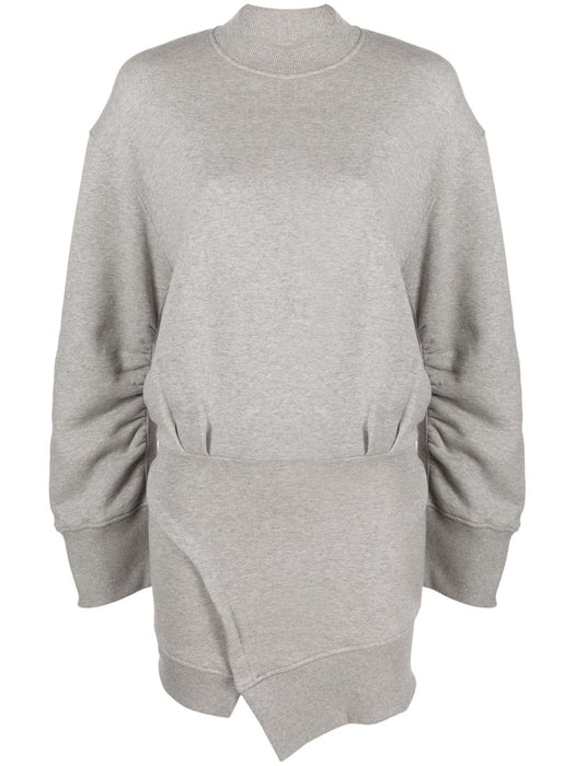 gathered-sleeve sweatshirt minidress 247WCA162 JF03183 THE ATTICO 