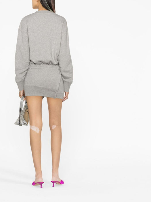 gathered-sleeve sweatshirt minidress 247WCA162 JF03183 THE ATTICO 
