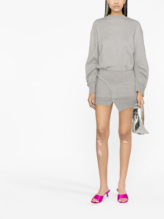 gathered-sleeve sweatshirt minidress 247WCA162 JF03183 THE ATTICO 