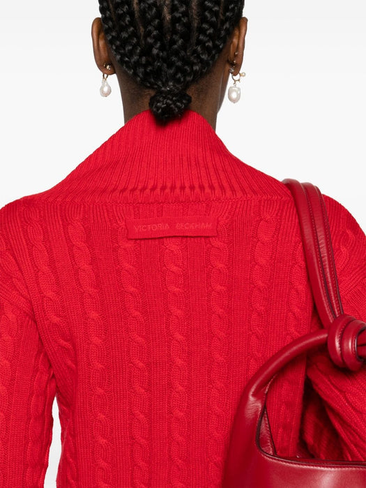 cable-knit merino jumper 1324KJU005585A 7490 VICTORIA BECKHAM 