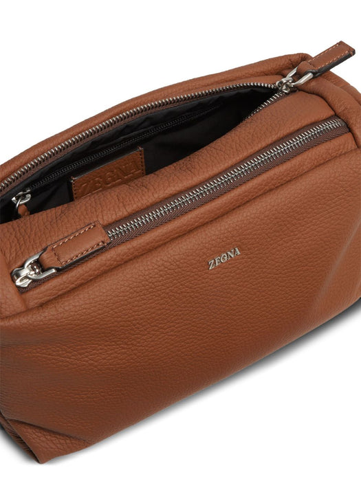 logo-plaque leather clutch bag RLHCVM-E1848Z VSI ZEGNA 