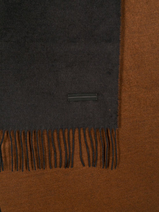 fringed silk scarf RZ8L21SA8-24B BK1 ZEGNA 