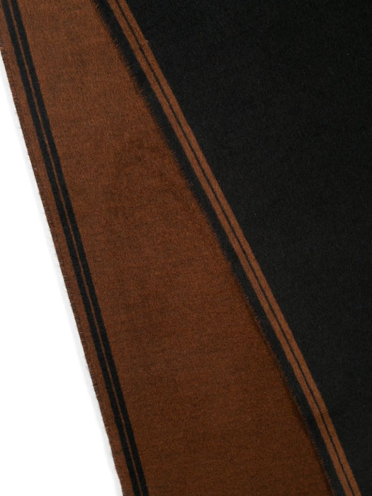 fringed silk scarf RZ8L21SA8-24B BK1 ZEGNA 