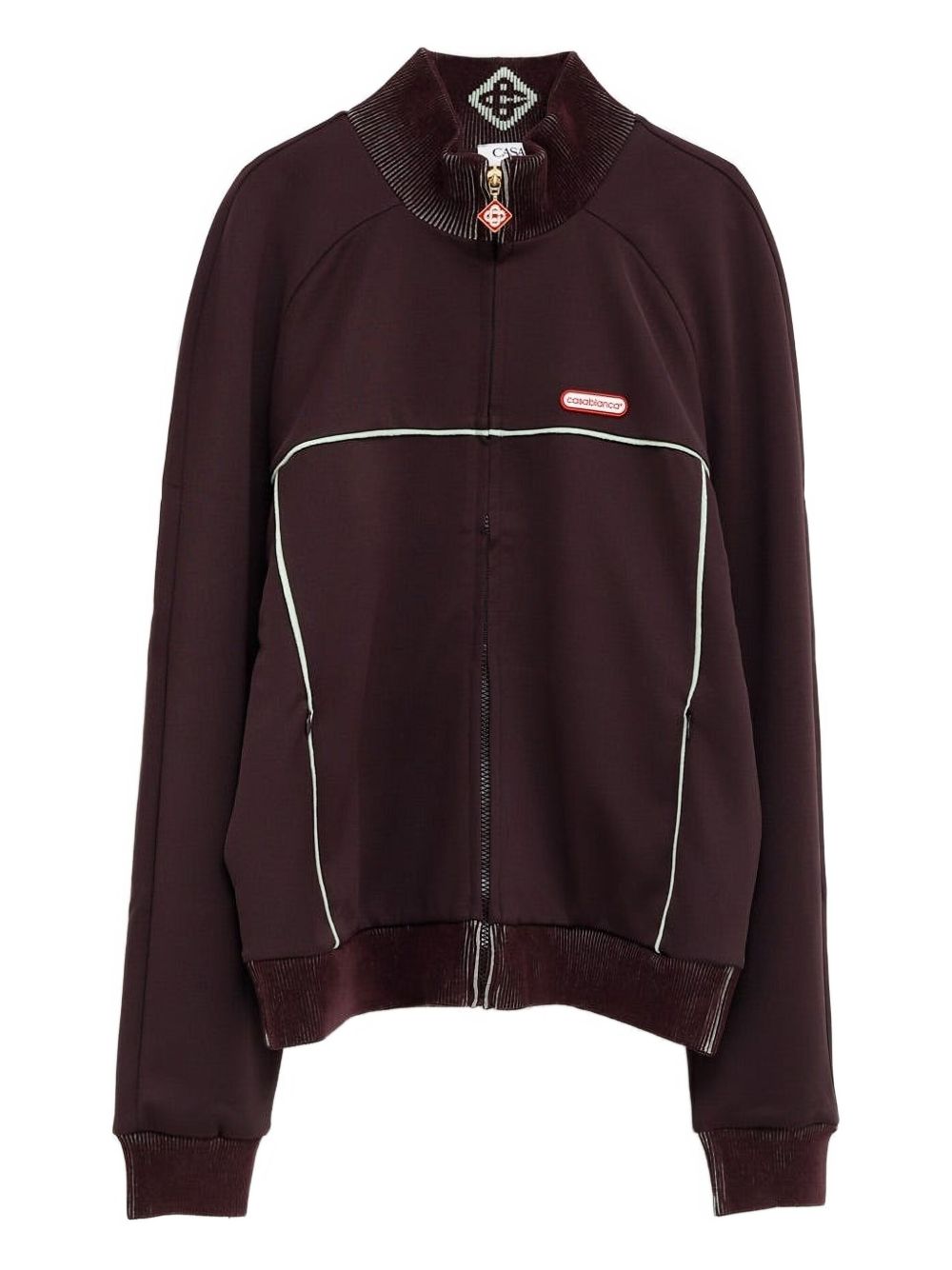 Tricot track jacket M-AW25-JTP-422-01 AUBERGINE CASABLANCA 