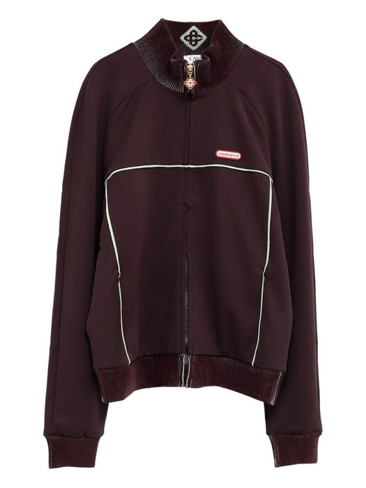 Tricot track jacket M-AW25-JTP-422-01 AUBERGINE CASABLANCA 