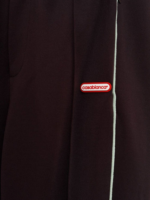 logo-patch track pants M-AW25-JTR-301-01 AUBERGINE CASABLANCA 
