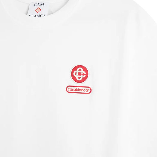 Logo Patch Short Sleeve T-Shirt M-AW25-JTS-044-04 CASABLANCA CASABLANCA 