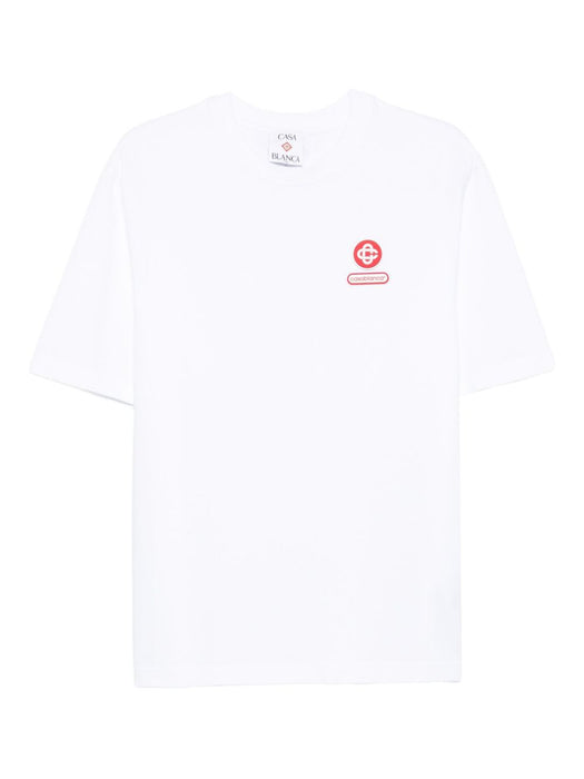 Logo Patch Short Sleeve T-Shirt M-AW25-JTS-044-04 CASABLANCA CASABLANCA 