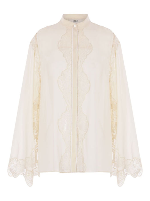 lace-trimmed blouse 25AHT33117 114 CHLOÉ 