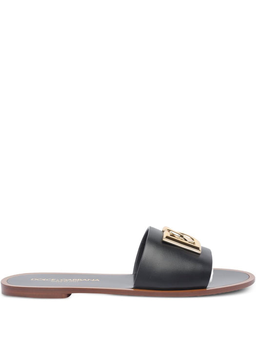 DG-logo leather sandals CQ0619 AW57680999 DOLCE & GABBANA 
