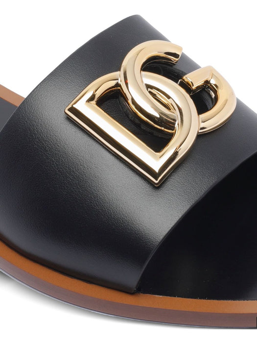 DG-logo leather sandals CQ0619 AW57680999 DOLCE & GABBANA 