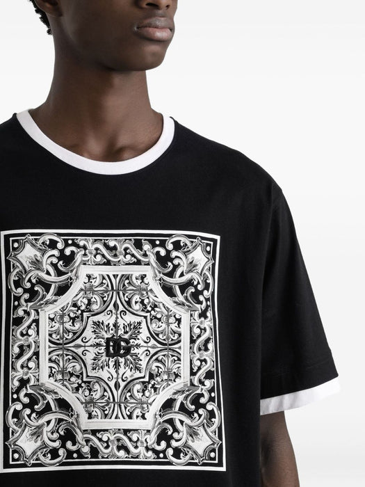 graphic-print cotton t-shirt G8ST2Z G7O9TN0000 DOLCE & GABBANA 