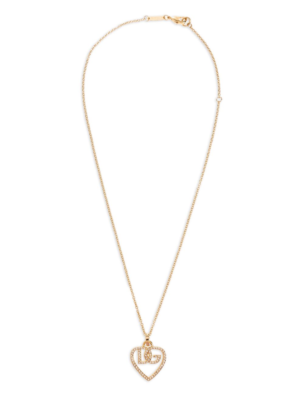 logo-pendant crystal-embellished necklace WNR8S7 W1111ZOO00 DOLCE & GABBANA 