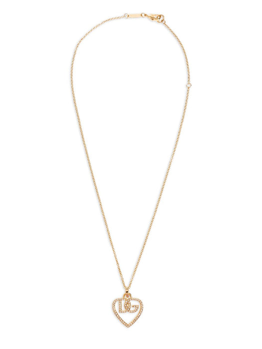 logo-pendant crystal-embellished necklace WNR8S7 W1111ZOO00 DOLCE & GABBANA 
