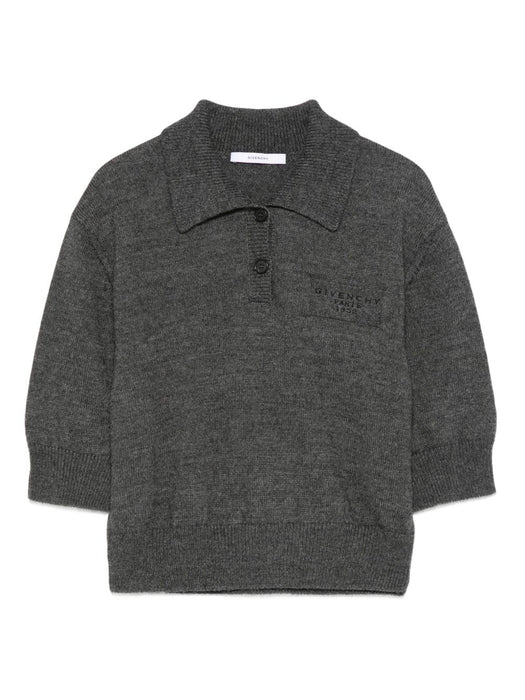short-sleeve logo polo-neck knitwear BWL0094ZSM033 033 GIVENCHY 