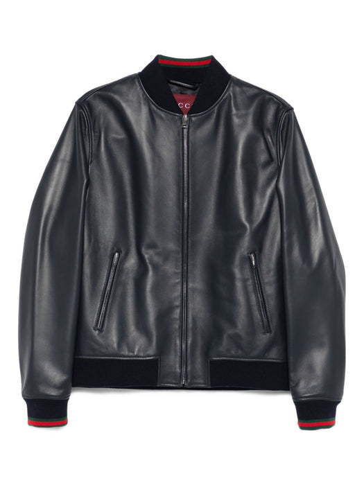 ribbed-cuff front-zip jacket 793726 XNA3M4044 GUCCI 
