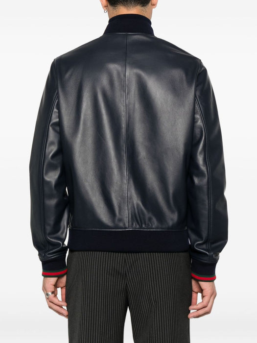 ribbed-cuff front-zip jacket 793726 XNA3M4044 GUCCI 