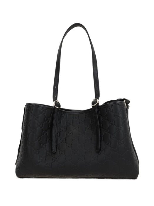 medium GG leather shoulder bag<BR/><BR/> 815214 AAFDV1000 GUCCI 