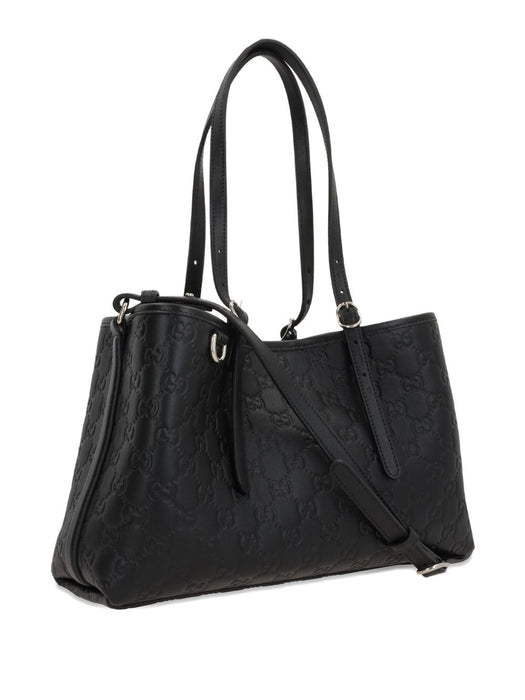 medium GG leather shoulder bag<BR/><BR/> 815214 AAFDV1000 GUCCI 