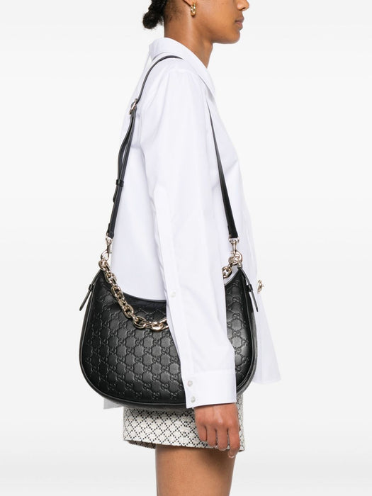 GG-pattern chain-strap bag 820453 AAFDV1000 GUCCI 