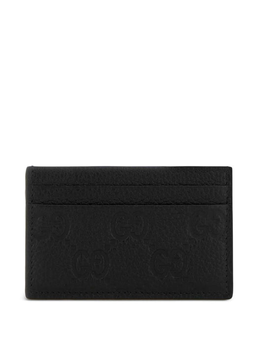 GG-debossed leather card holder 835151 AAE511000 GUCCI 