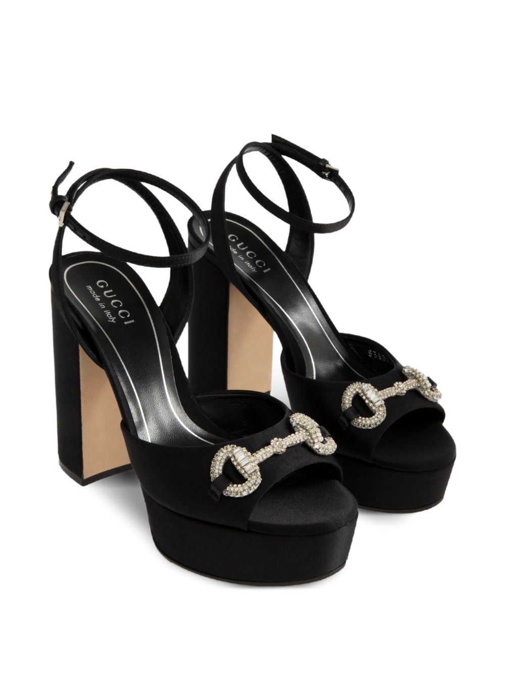 85mm crystal-embellishment sandals 836044 FAD881046 GUCCI 