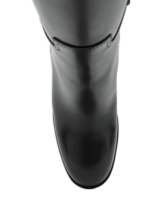 85mm Horsebit-detail leather boots 836109 AAD3I1000 GUCCI 