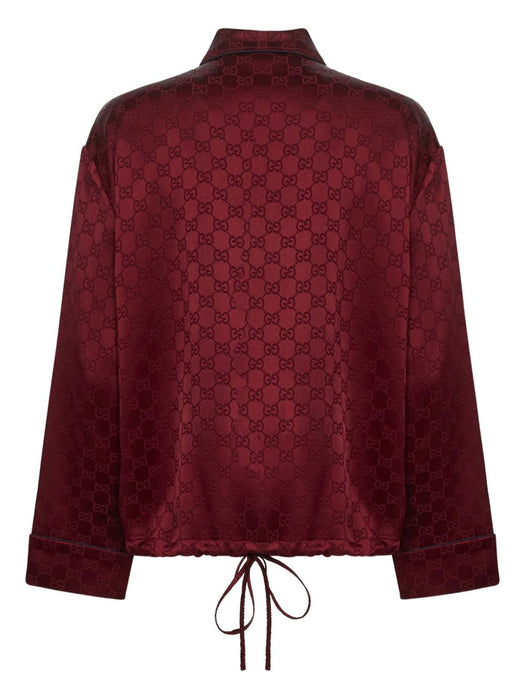 GG-pattern drawstring shirt 836292 Z7ADF6318 GUCCI 