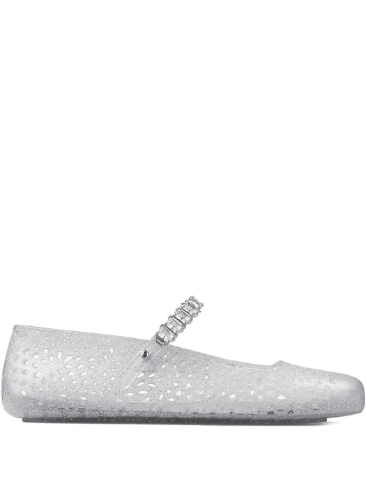 Jelly ballet flats THE JELLY NTX CLEAR/SILVER MIX/CRYSTAL JIMMY CHOO 