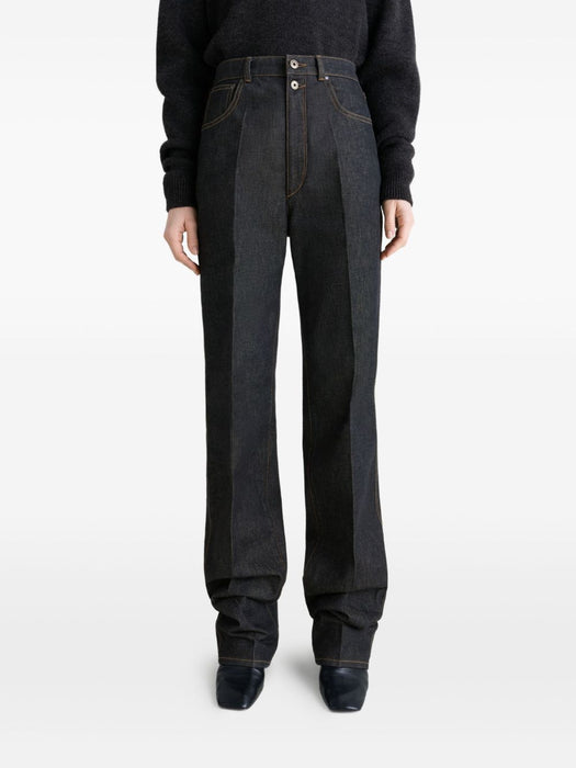 high-waisted pleated trousers<BR/><BR/> PA1229 LD1061BK965 LEMAIRE 